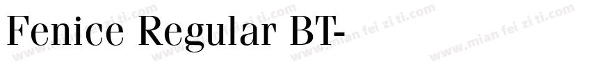 Fenice Regular BT字体转换